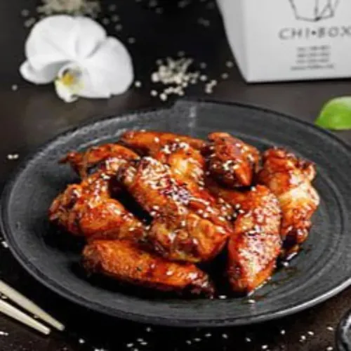 Aripioare de pui în sos de miere și muștar