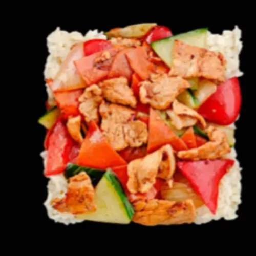 Orez cu carne de vită și legume, HOT